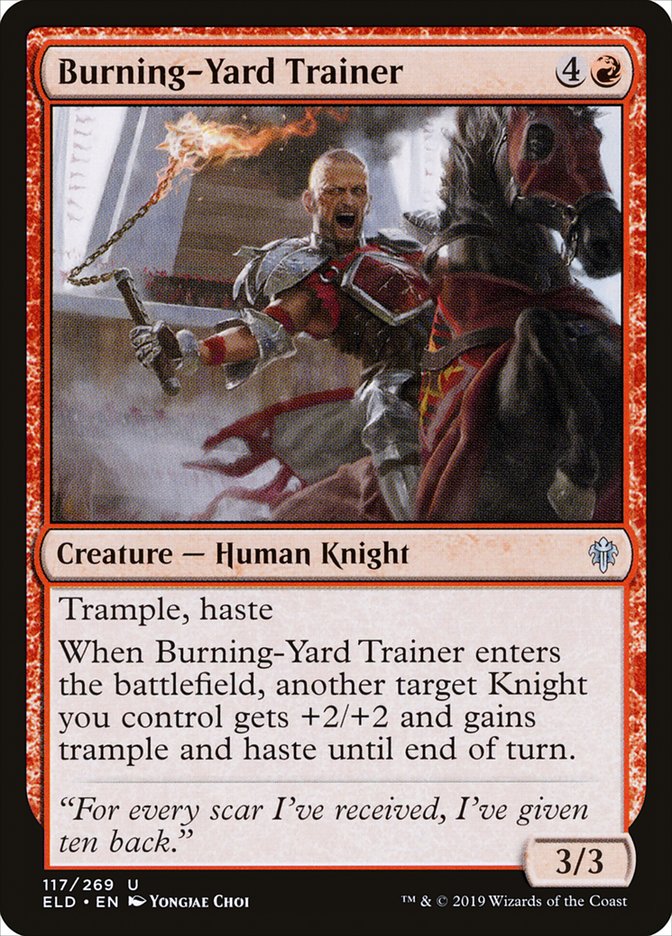 Burning-Yard Trainer [Throne of Eldraine] | Mindsight Gaming