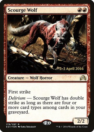 Scourge Wolf [Shadows over Innistrad Promos] | Mindsight Gaming