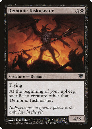 Demonic Taskmaster [Avacyn Restored] | Mindsight Gaming