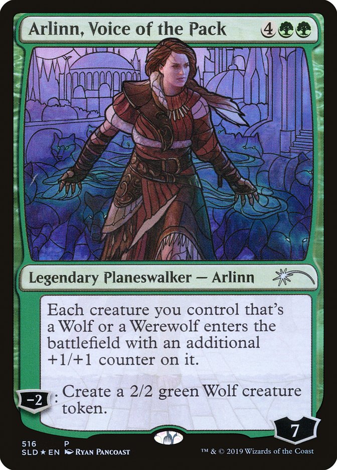 Arlinn, Voice of the Pack (Stained Glass) [Secret Lair Drop Promos] | Mindsight Gaming