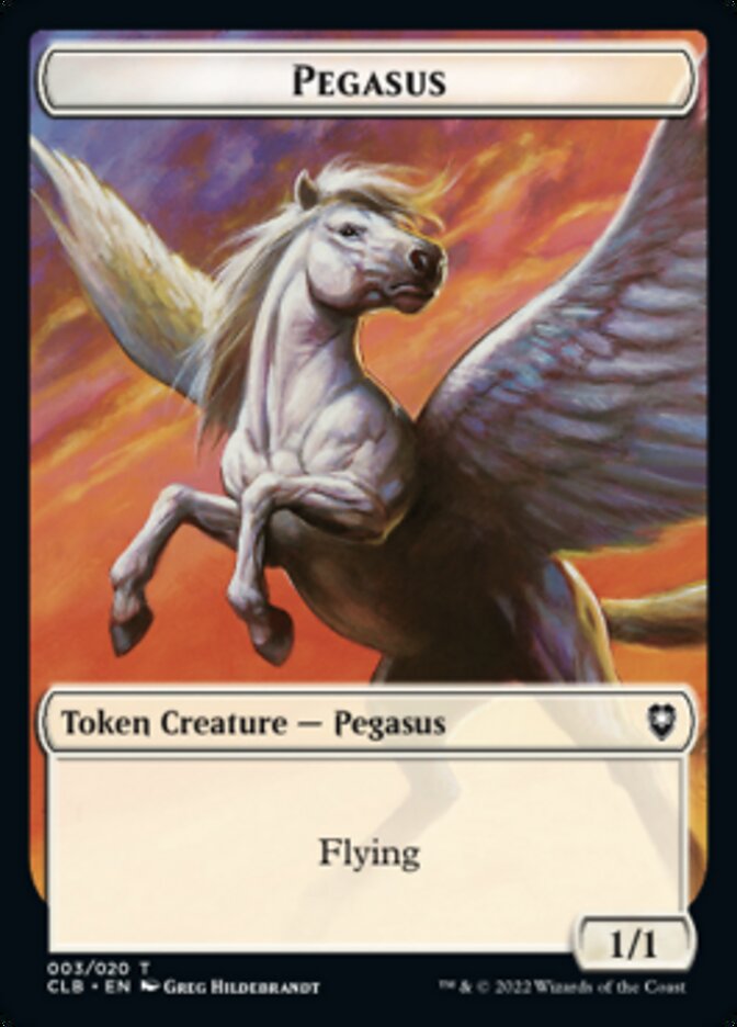 Pegasus Token [Commander Legends: Battle for Baldur's Gate Tokens] | Mindsight Gaming