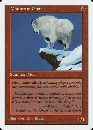 Mountain Goat [Fifth Edition] | Mindsight Gaming