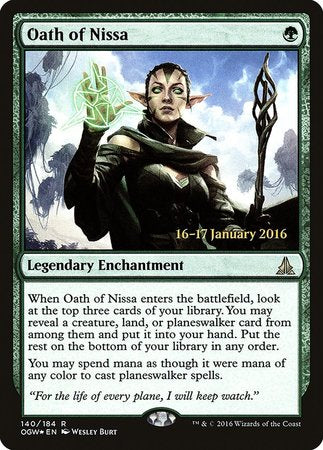 Oath of Nissa [Oath of the Gatewatch Promos] | Mindsight Gaming