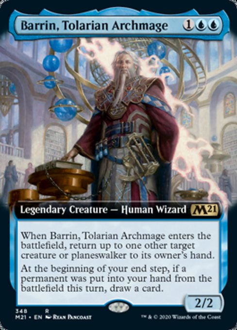 Barrin, Tolarian Archmage (Extended Art) [Core Set 2021] | Mindsight Gaming