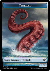 Tentacle // Human (26) Double-Sided Token [March of the Machine Commander Tokens] | Mindsight Gaming