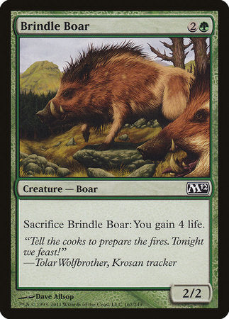 Brindle Boar [Magic 2012] | Mindsight Gaming