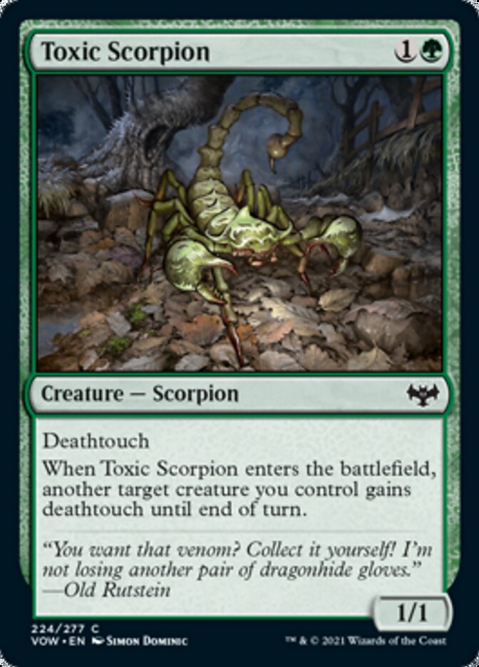 Toxic Scorpion [Innistrad: Crimson Vow] | Mindsight Gaming