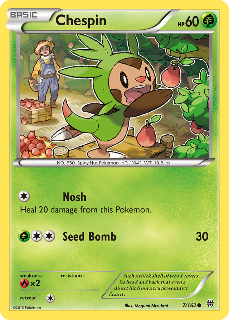 Chespin (7/162) [XY: BREAKthrough] | Mindsight Gaming