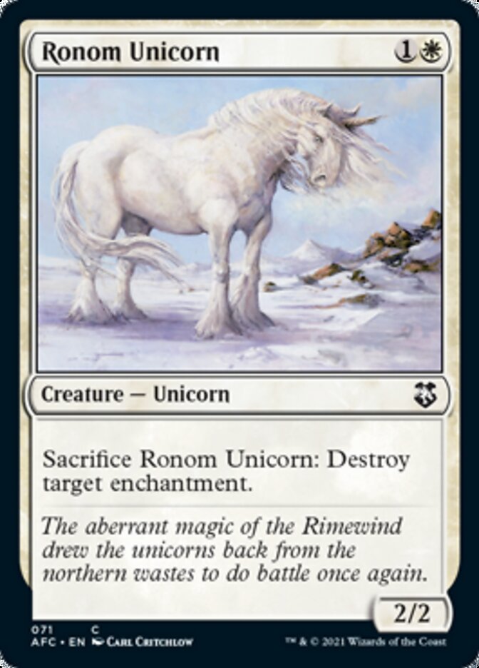 Ronom Unicorn [Dungeons & Dragons: Adventures in the Forgotten Realms Commander] | Mindsight Gaming