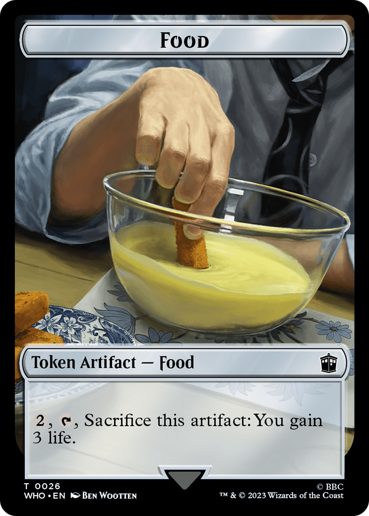 Copy // Food (0026) Double-Sided Token [Doctor Who Tokens] | Mindsight Gaming
