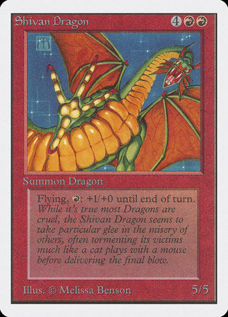 Shivan Dragon [Unlimited Edition] | Mindsight Gaming