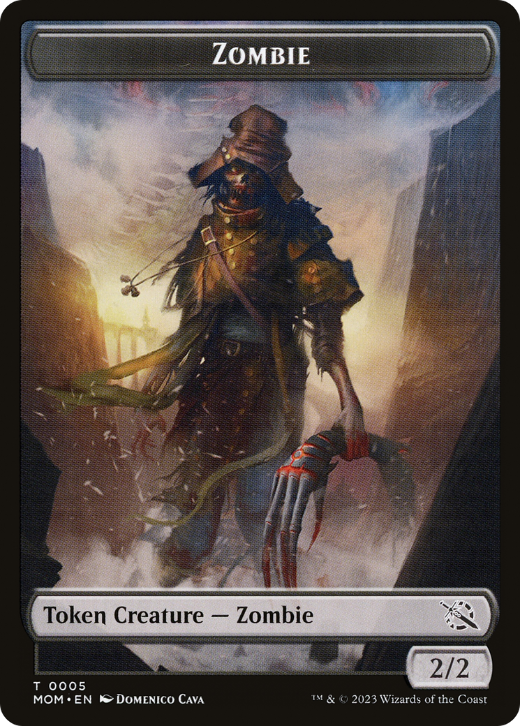 Treasure (21) // Zombie Double-Sided Token [March of the Machine Tokens] | Mindsight Gaming