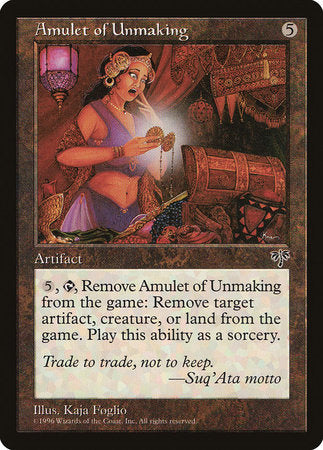 Amulet of Unmaking [Mirage] | Mindsight Gaming
