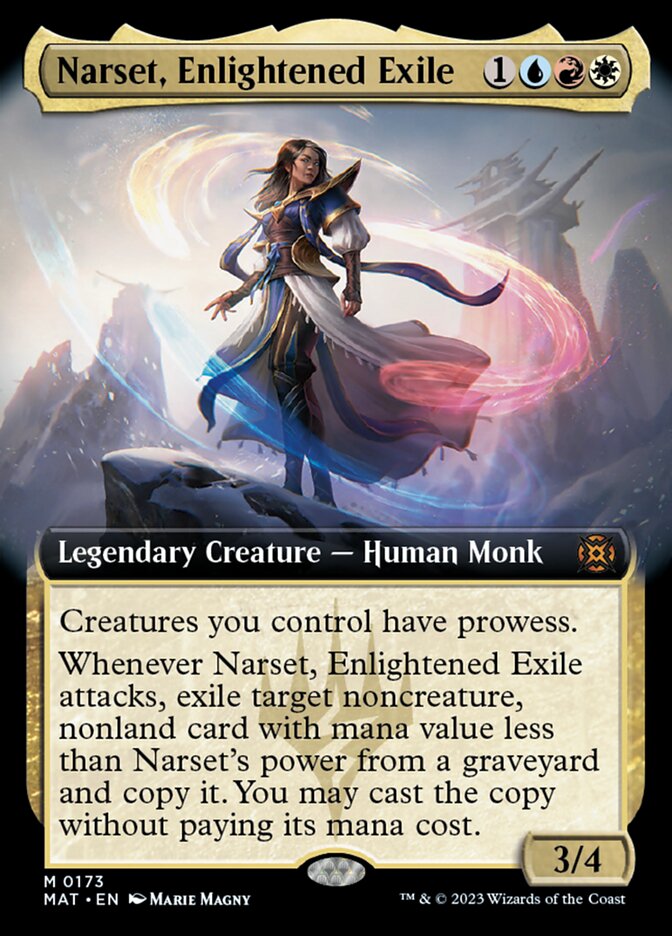 Narset, Enlightened Exile (Extended Art) [March of the Machine: The Aftermath] | Mindsight Gaming