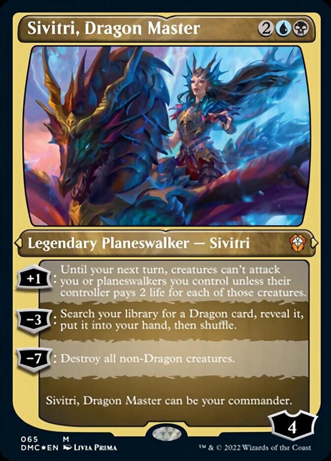 Sivitri, Dragon Master (Foil Etched) [Dominaria United Commander] | Mindsight Gaming