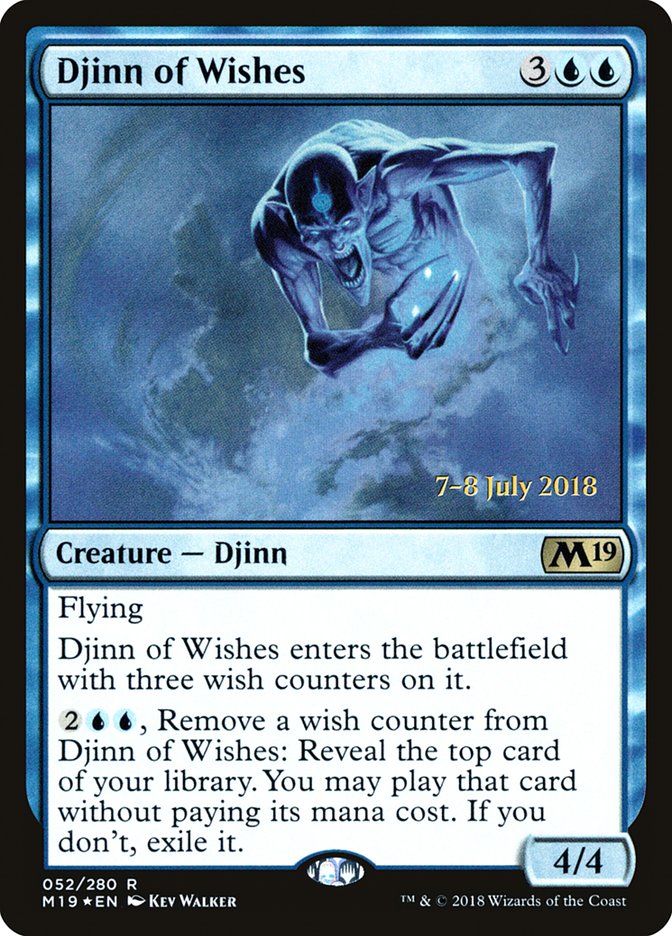 Djinn of Wishes  [Core Set 2019 Prerelease Promos] | Mindsight Gaming