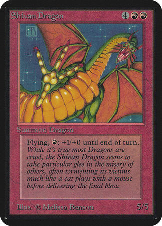 Shivan Dragon [Limited Edition Alpha] | Mindsight Gaming