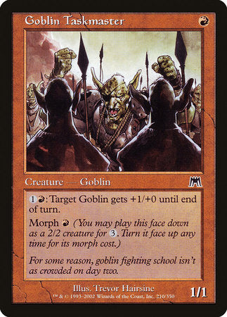 Goblin Taskmaster [Onslaught] | Mindsight Gaming