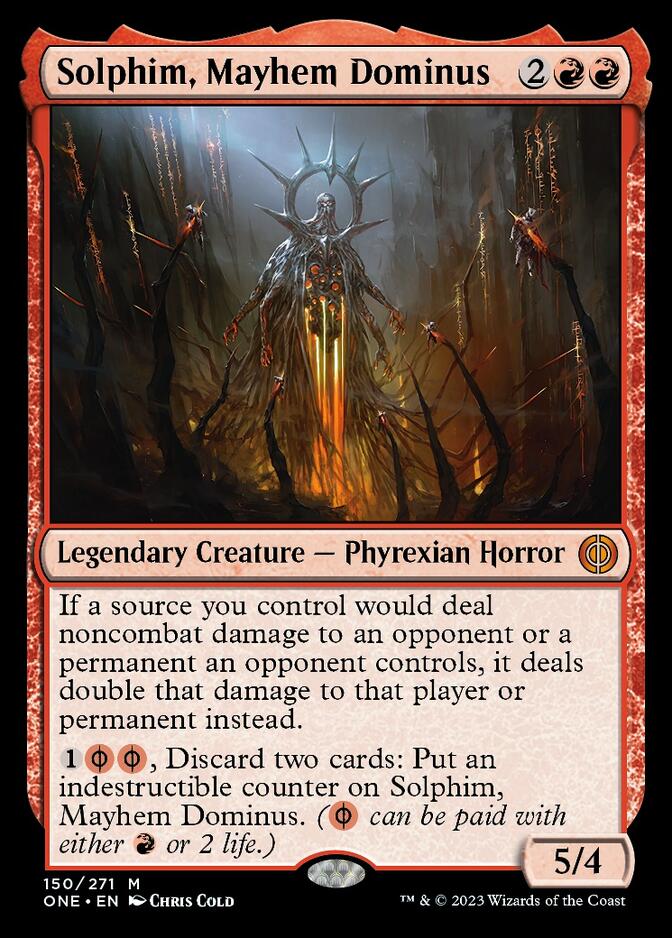 Solphim, Mayhem Dominus [Phyrexia: All Will Be One] | Mindsight Gaming