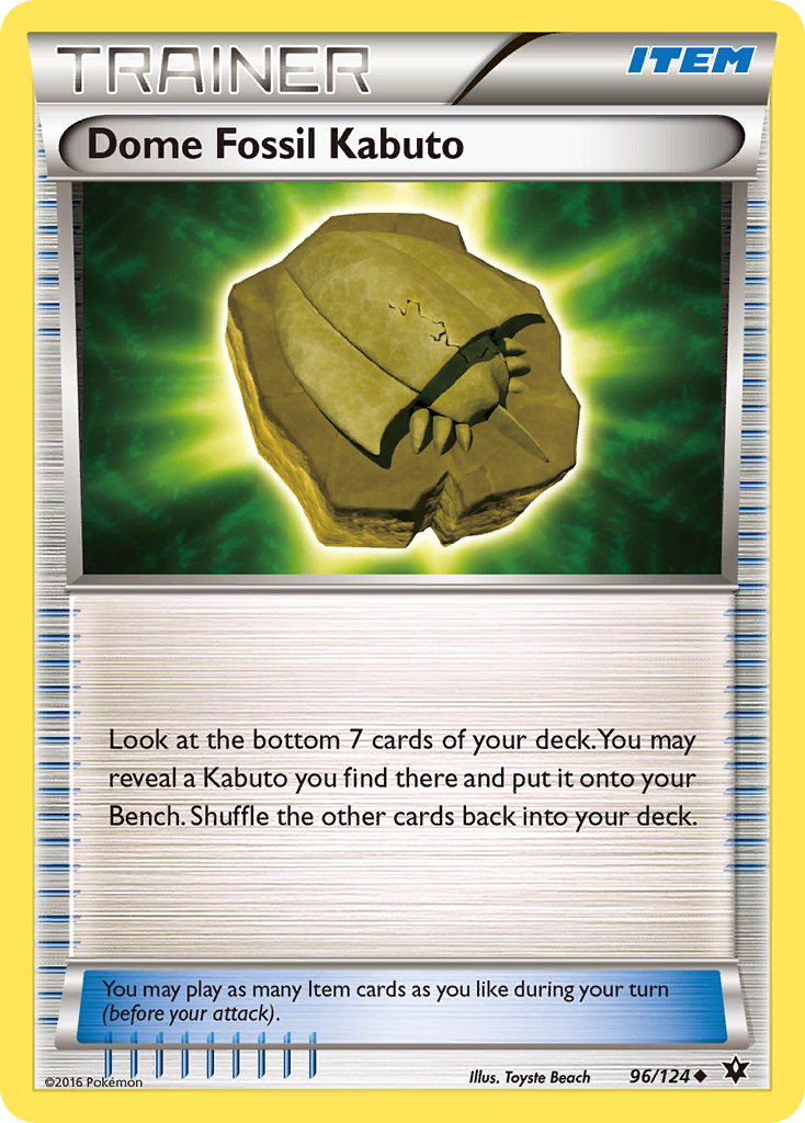 Dome Fossil Kabuto (96/124) [XY: Fates Collide] | Mindsight Gaming