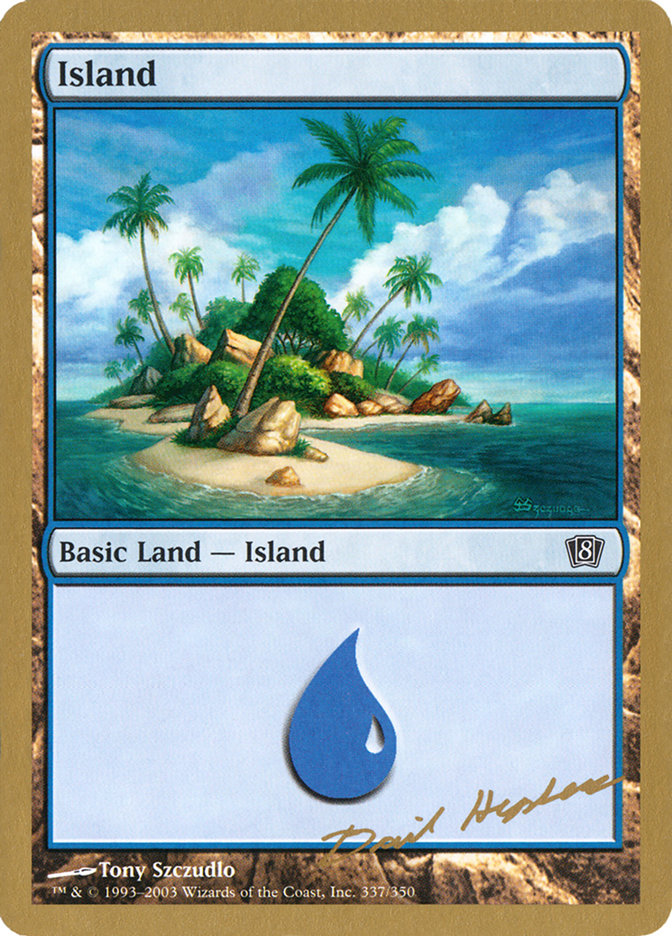 Island (dh337) (Dave Humpherys) [World Championship Decks 2003] | Mindsight Gaming