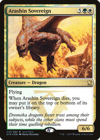 Arashin Sovereign [Dragons of Tarkir Promos] | Mindsight Gaming