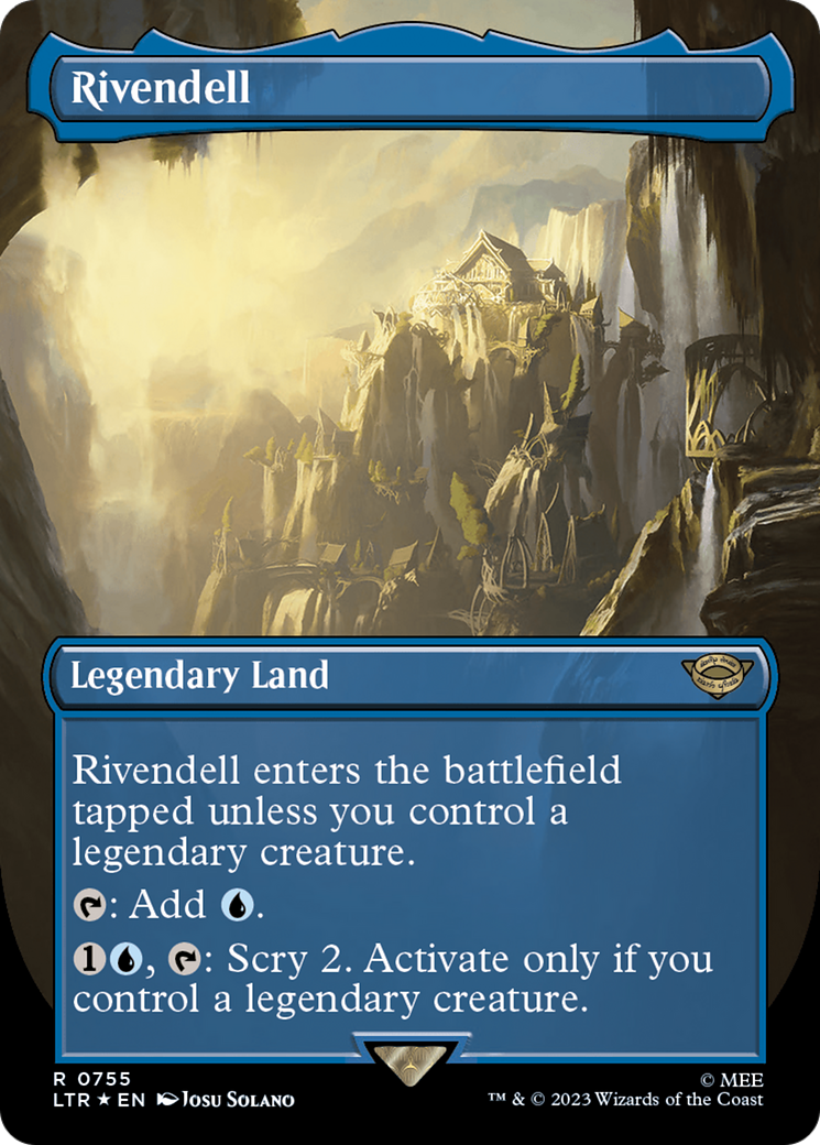 Rivendell (Borderless) (Surge Foil) [The Lord of the Rings: Tales of Middle-Earth] | Mindsight Gaming