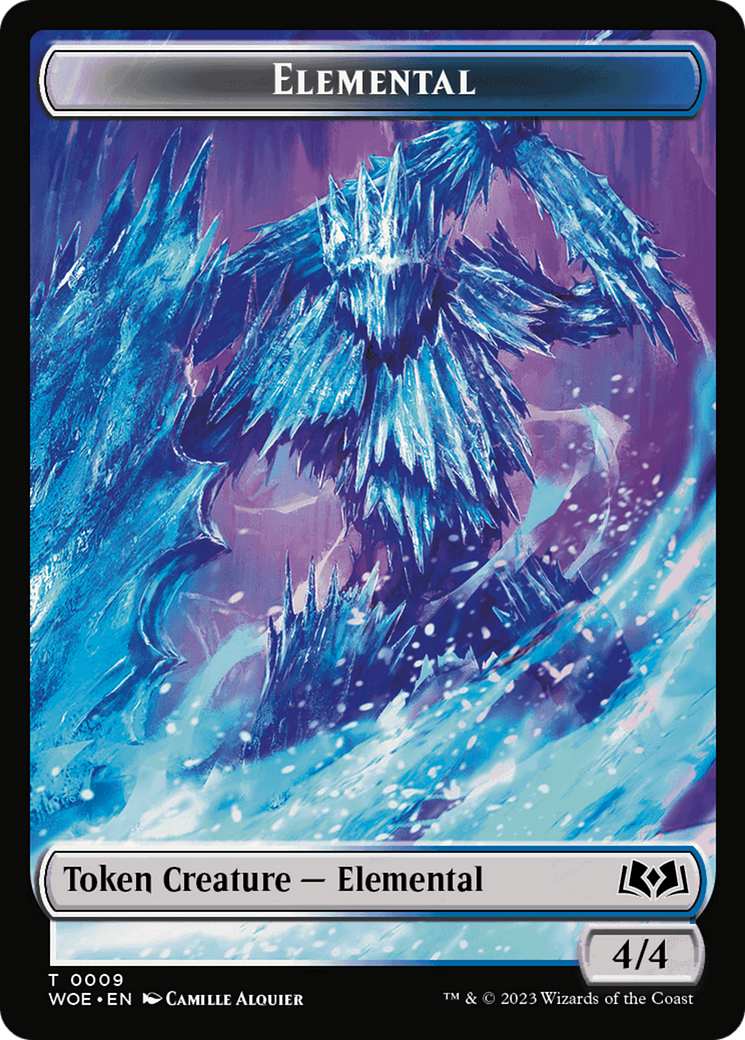 Elemental // Food (0012) Double-Sided Token [Wilds of Eldraine Tokens] | Mindsight Gaming